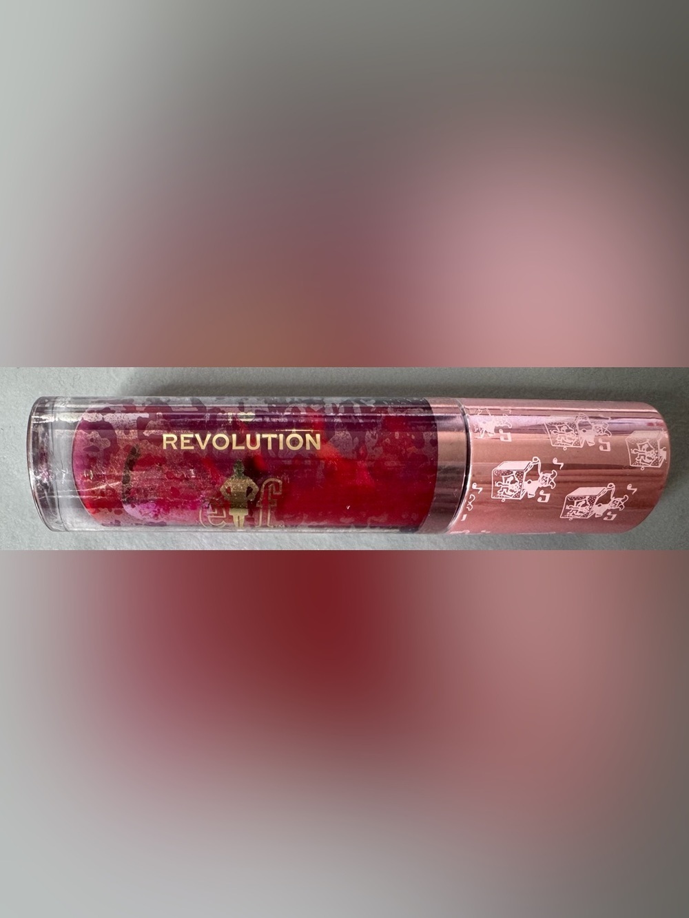 ELF movie theme Revolution Liquid Lipstick - Raspberry Red swirl Christmas